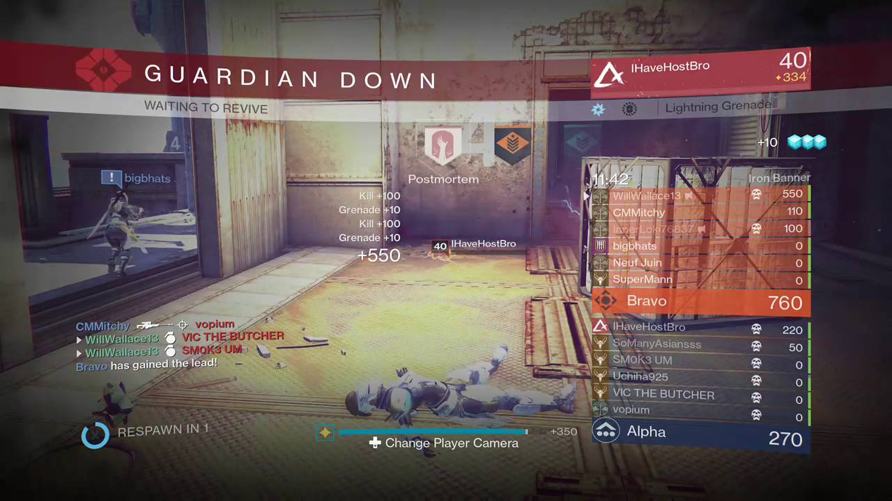 Titan WIN! 5 Kills 1 Lightning Grenade.