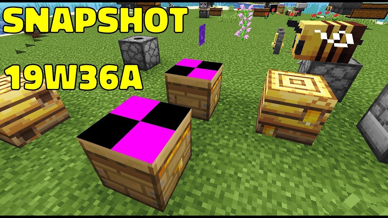 1.15 Minecraft Snapshot (19w36a) | Open Code, Better Bees, Fast Fixes!