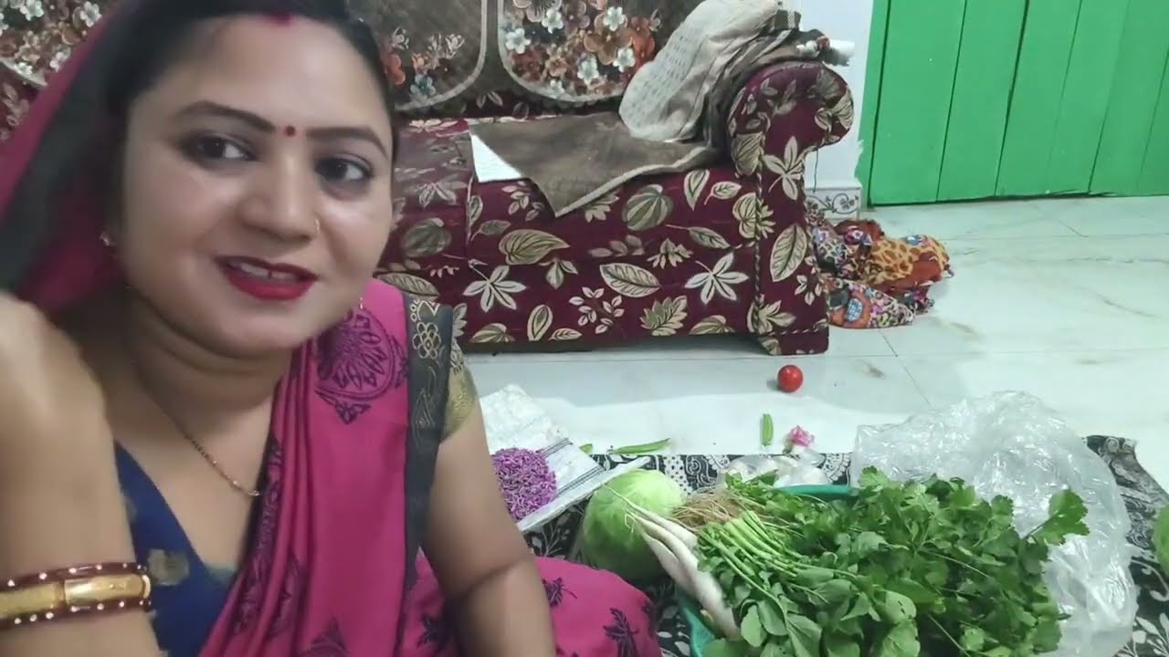 आज देखिए बाजार से क्या हरी सब्जियां लाए हैं हमारे सर making गाजर का हलवा🥰🥰