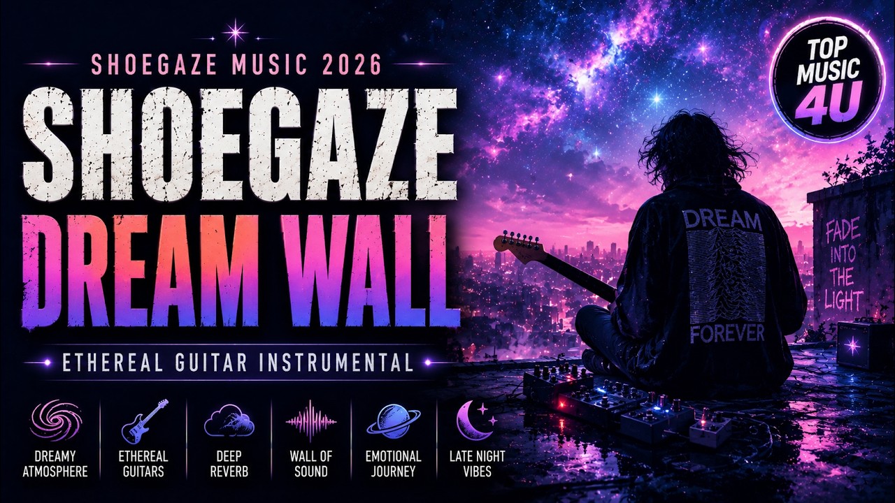 Shoegaze Music 2026 | Dream Wall | Guitar Instrumental | Best Dream Rock Music | Top Music 4U