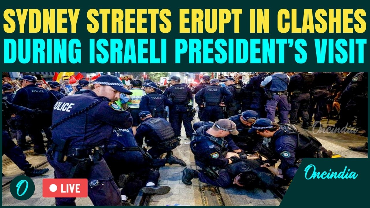 Australia LIVE: Police Violently Clashes with Protesters Amid Anti-Israeli President Rally in Sydney