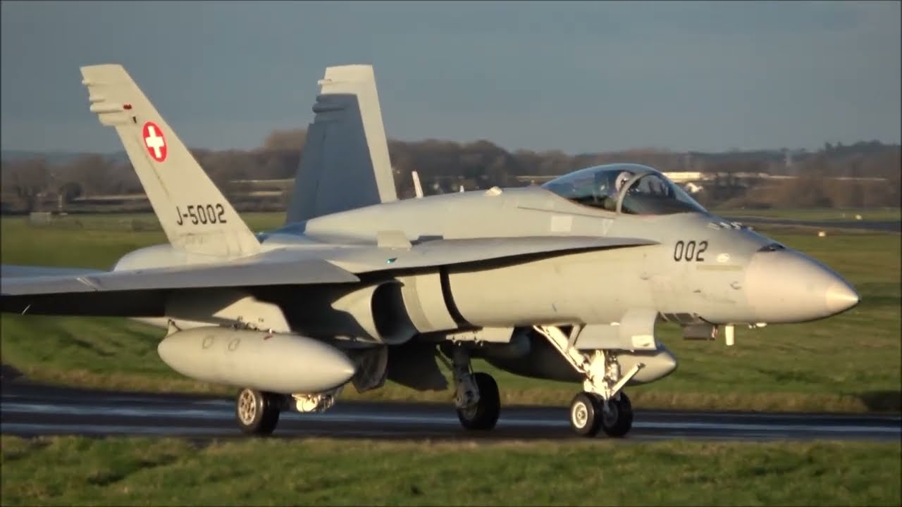 RAF Leeming, 5th December 2023. F-18 Hornets departing in cracking low sun light.