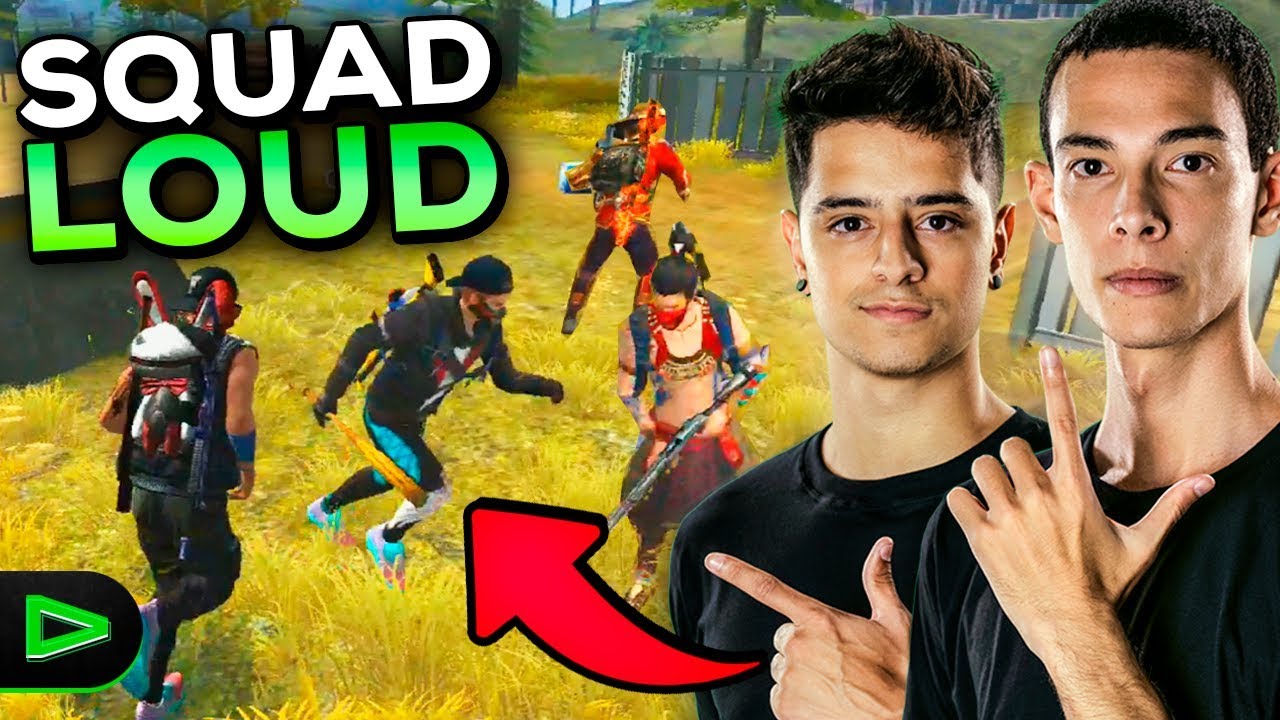 A PRIMEIRA RANQUEADA DO SQUAD DA LOUD NO FREE FIRE!!!