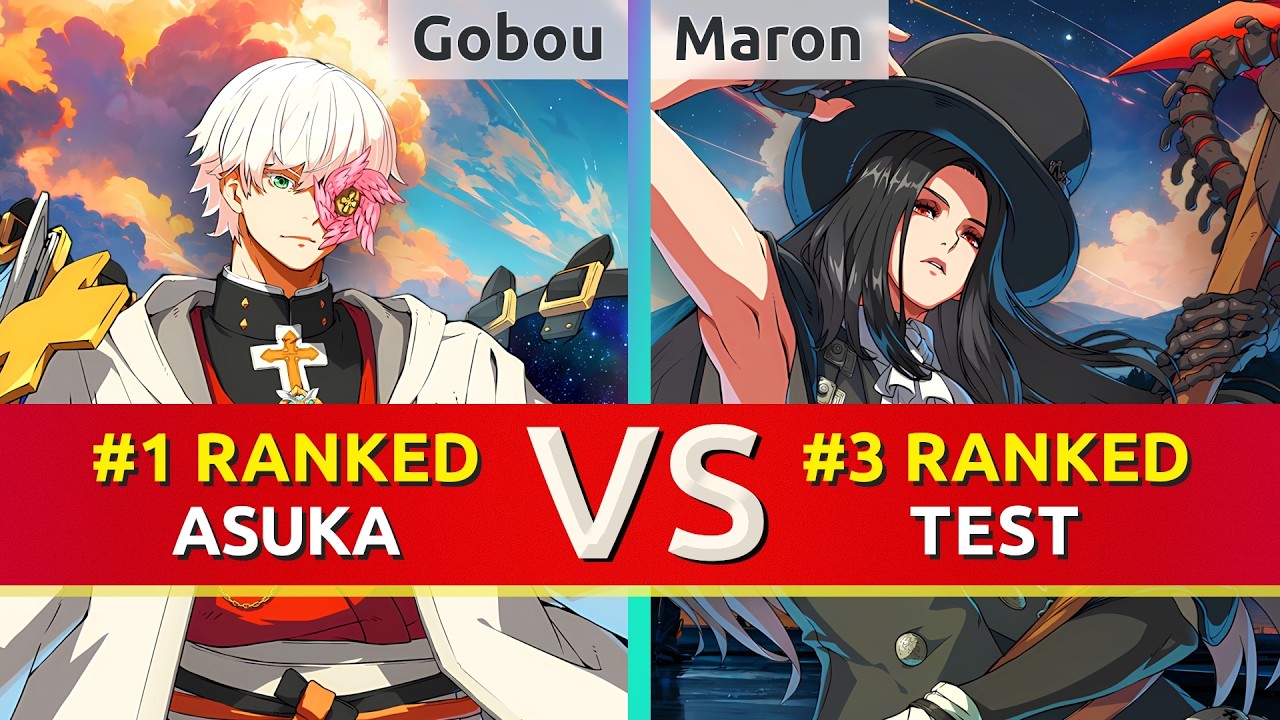 GGST ▰ Gobou (#1 Ranked Asuka) vs Maron (#3 Ranked Testament). High Level Gameplay