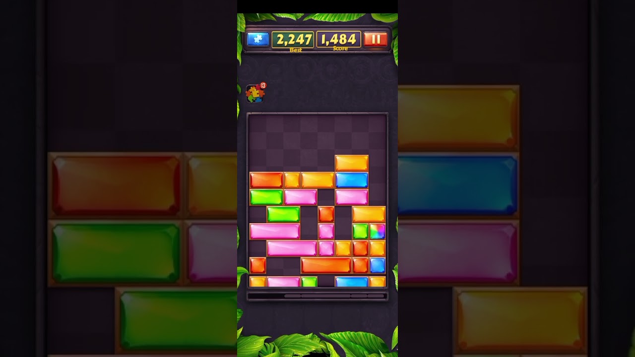 Dropdom !! Block Puzzle !! Non Stop !! 2x Speed !!