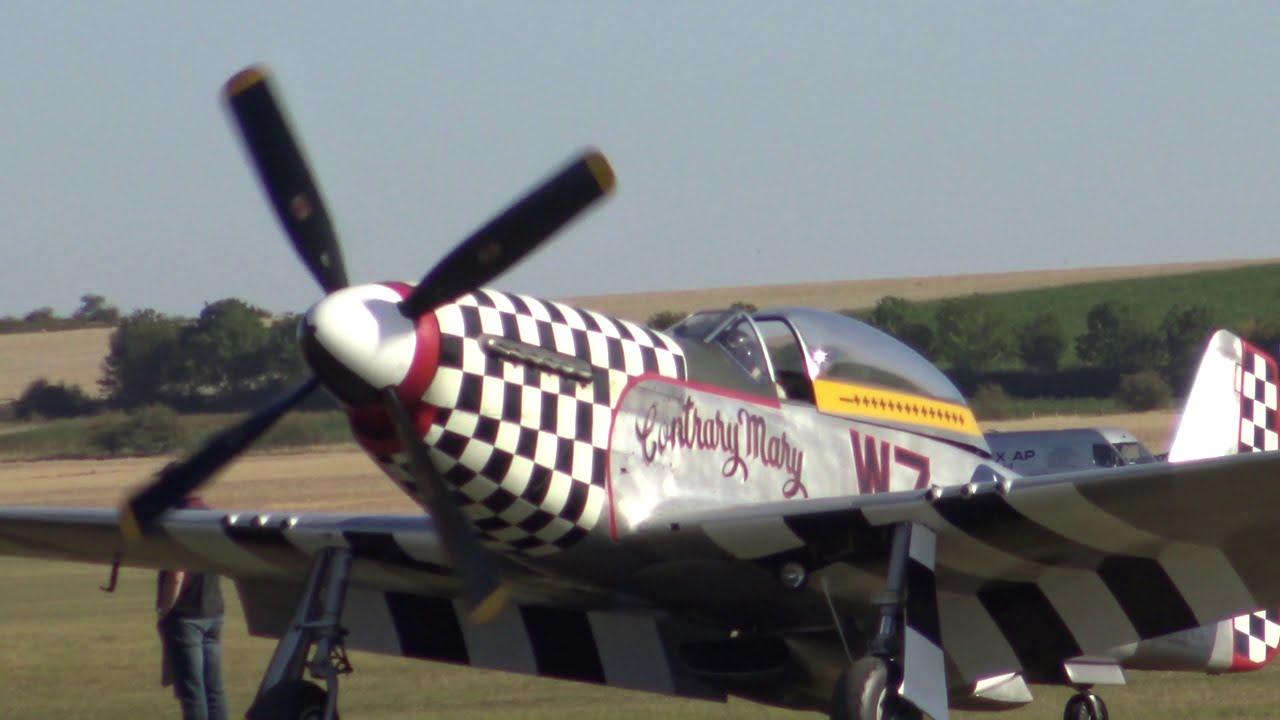 P-51 Mustang &mdash; авиашоу &laquo;Битва за Британию&raquo; в Даксфорде, 2019