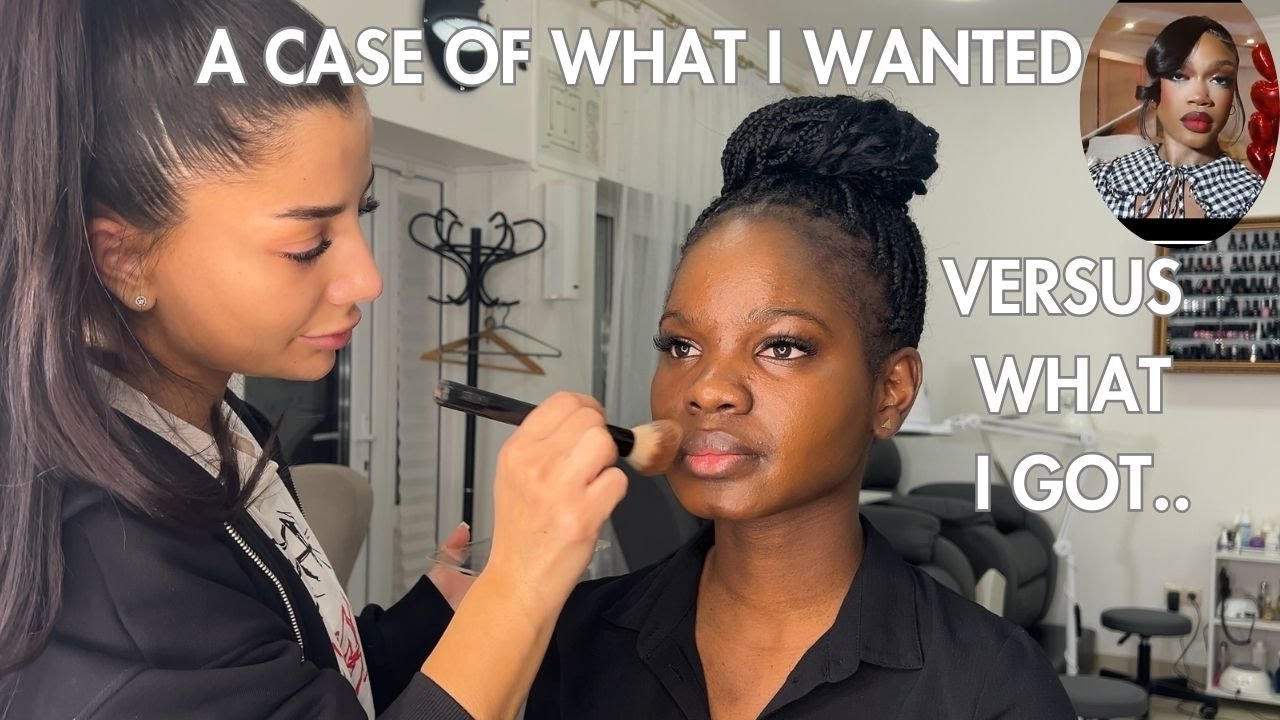 BLACK GIRL GETS MAKEUP DONE BY A RUSSIAN MAKEUP ARTIST|| NEVER EXPECTED THE RESULT