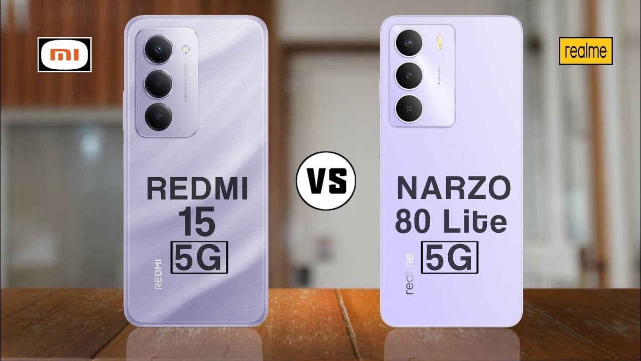 Redmi 15 5G vs Realme Narzo 80 Lite 5G