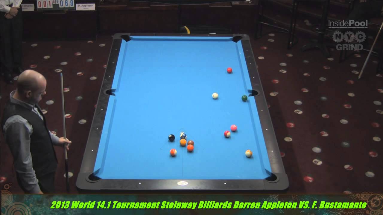 World 14.1 Record Darren Appleton Vs. Fransisco Bustamante 2013 www.Muellers.com