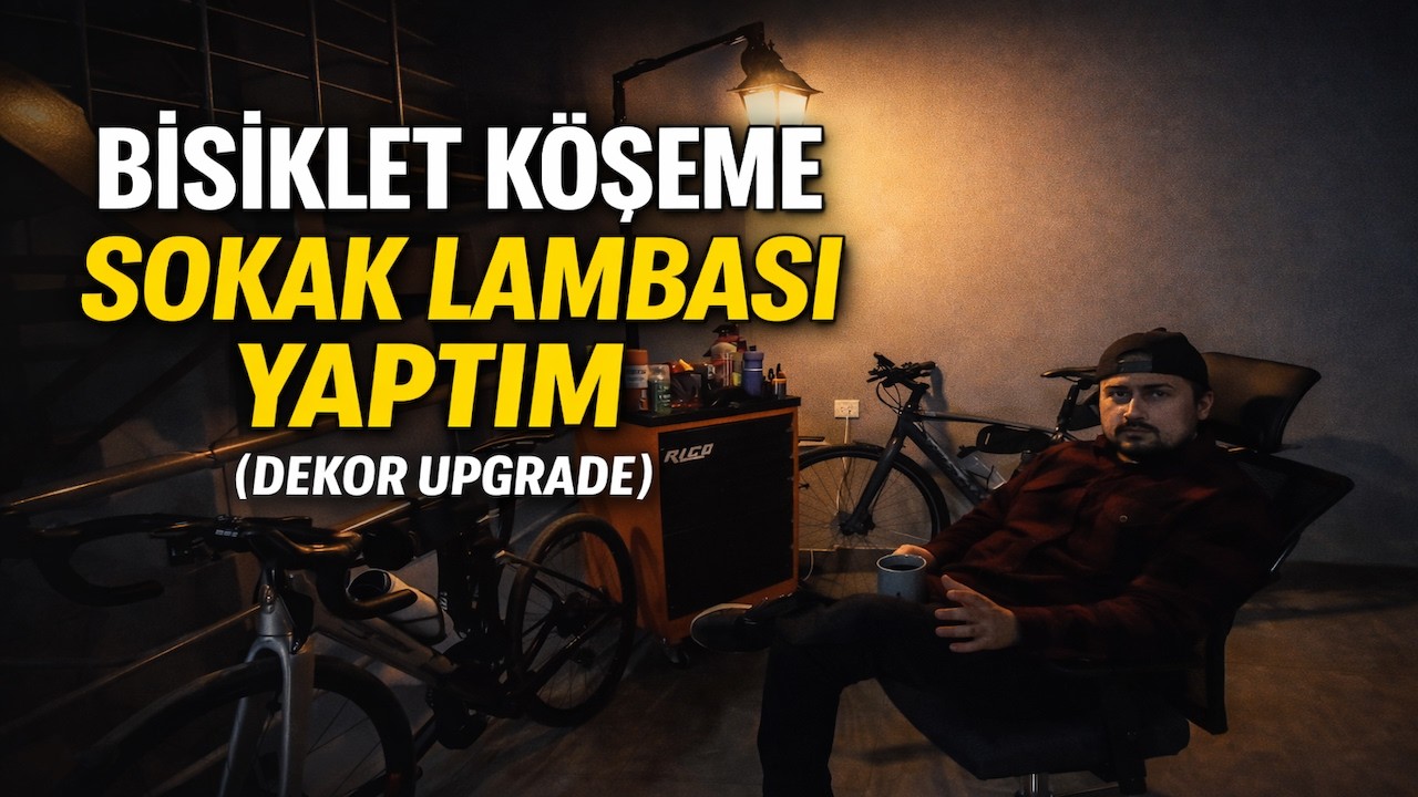 Bisiklet Köşeme Nostaljik Sokak Lambası Yaptım