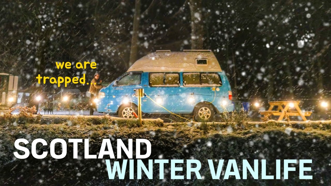 Caught in a Winter Storm - Vanlife in Scotland