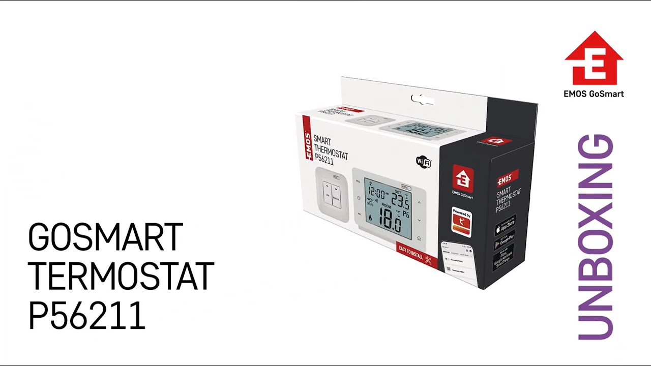 Unboxing: GoSmart termostat P56211 | EMOS P56211