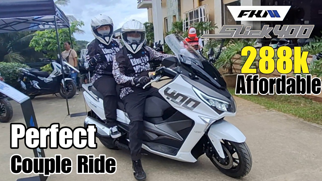 TEST Ride  ' Walkaround Full Detailed Specs at review 2024 FKM Slick400  Maxi Scooter Specs & Price