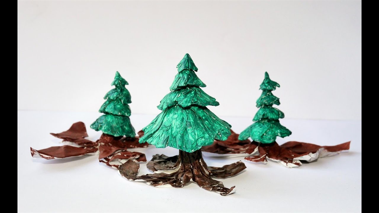 Origami Christmas tree folded from paper tutorial (english subtitles, design: Gregor Müller)!