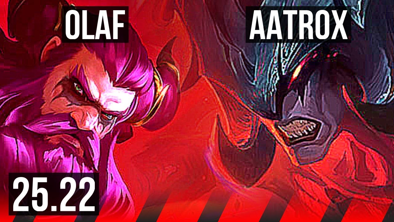 OLAF vs AATROX (TOP) | Legendary, 11/3/8 | KR Master | 25.22