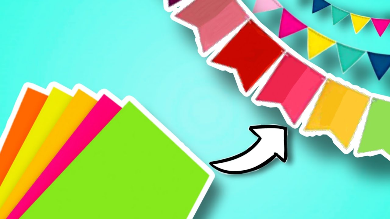 COMO HACER BANDERINES PARA CUMPLEAÑOS 🎊 DIY 10 IDEAS | Marialis
