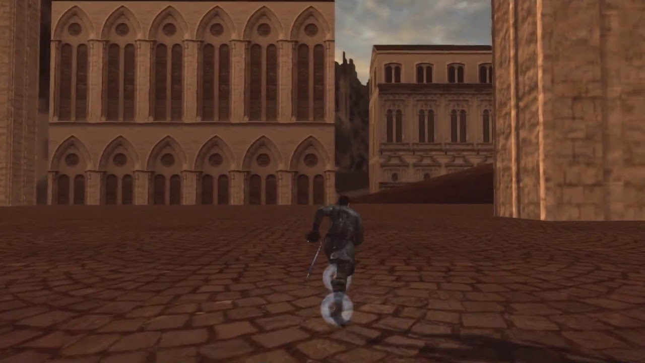 Walking in Anor Londo streets