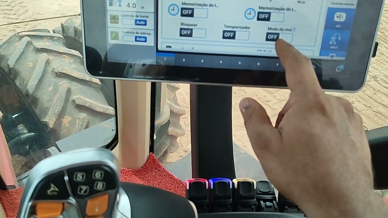 Confirmação do monitor com ISOBUS para iniciar iniciar plantio
