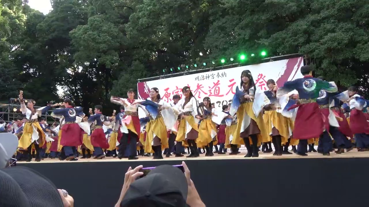 原宿スーパーよさこい2025 ～ 早稲田大学よさこいチーム東京花火 （原宿口ステージ）
