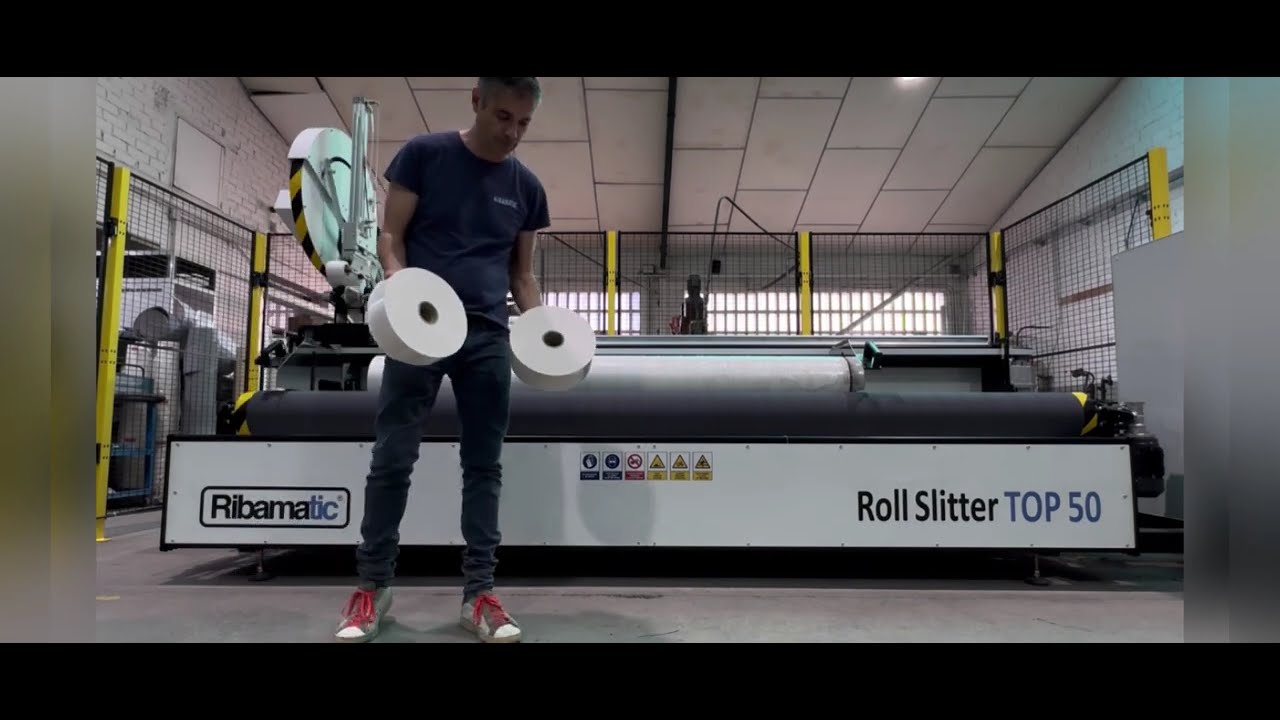 Ribamatic TOP50A: Innovation in Roll Cutting Machines for the  Nonwovens and Composites Industry.