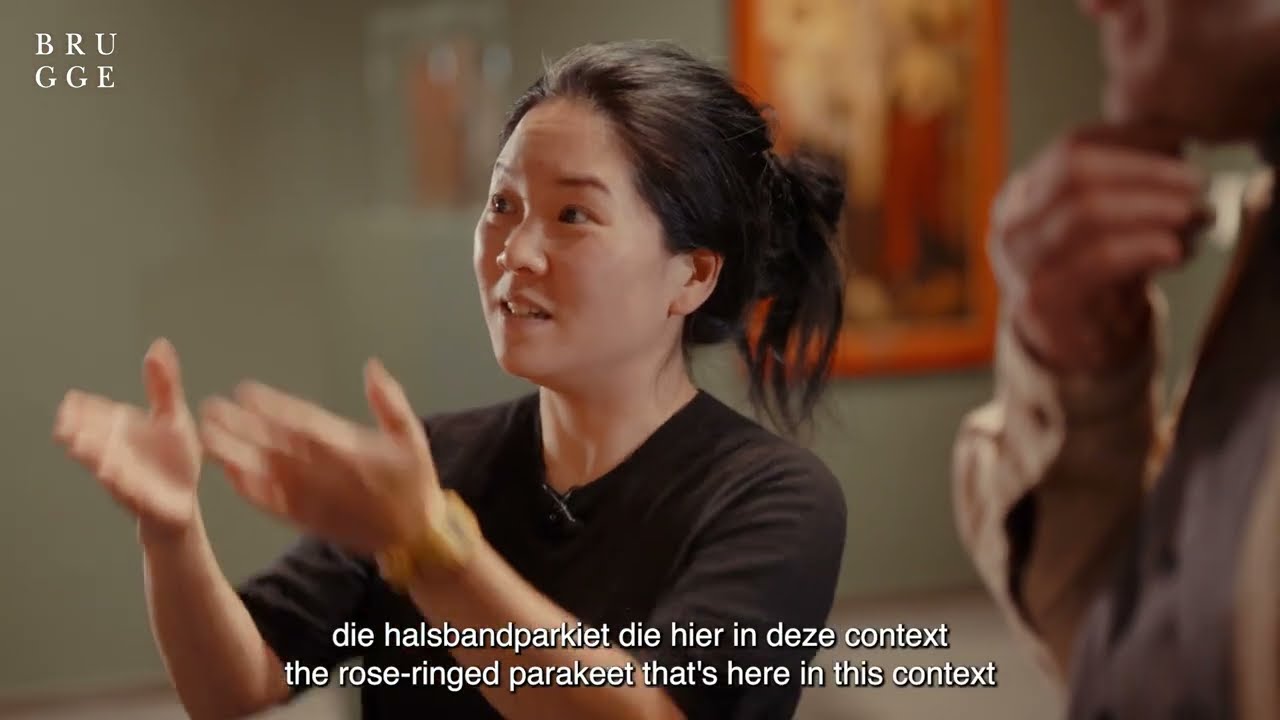 Welke vogel schilderde Van Eyck op zijn 'Madonna met kanunnik van der Paele'? | Musea Brugge