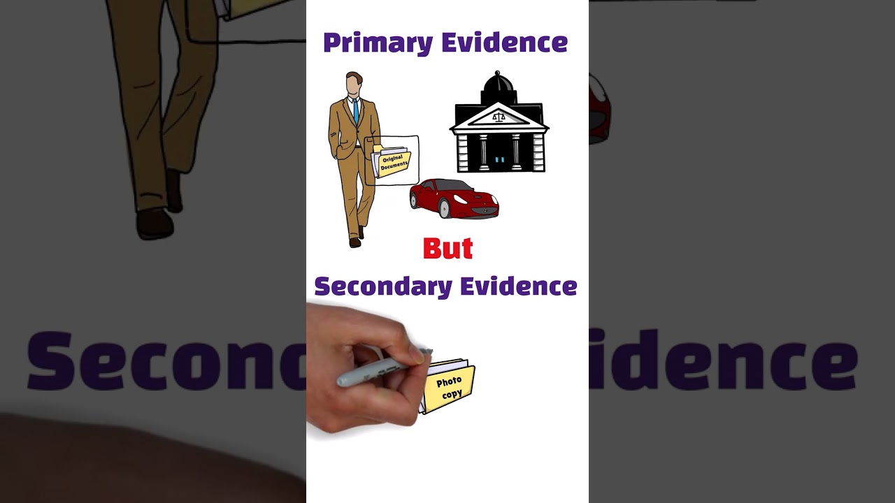 primary  and secondary evidence| Law of Evidence| 