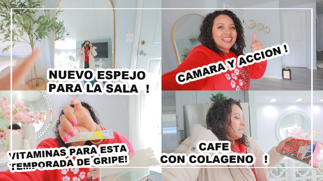 NUEVO ESPEJO PARA LA SALA 😍| ASÍ ME PREPARO PARA GRABAR 😍