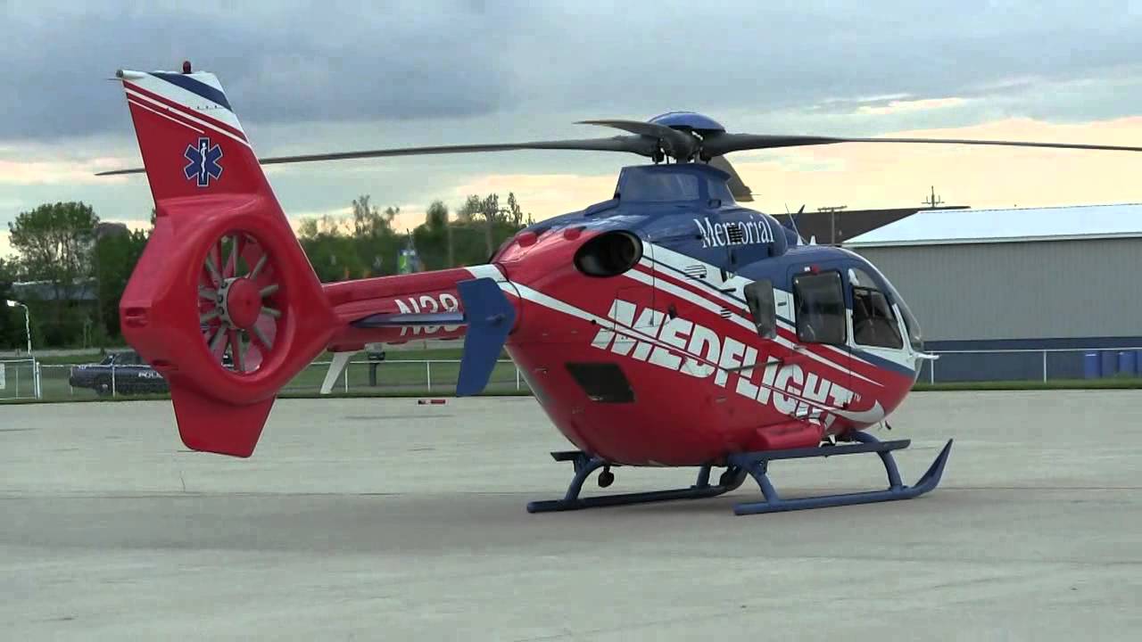 Eurocopter EC-135 Start Up & Take Off