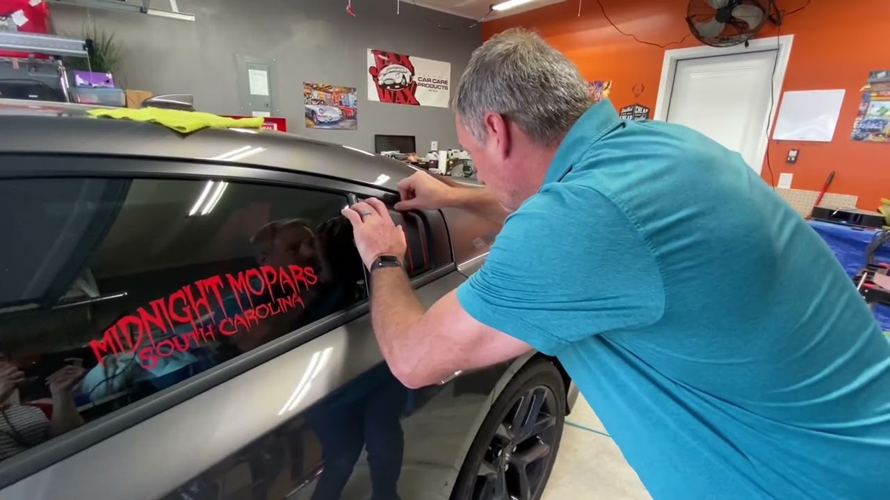 Installing side window louvers - 2021 Dodge Charger R/T