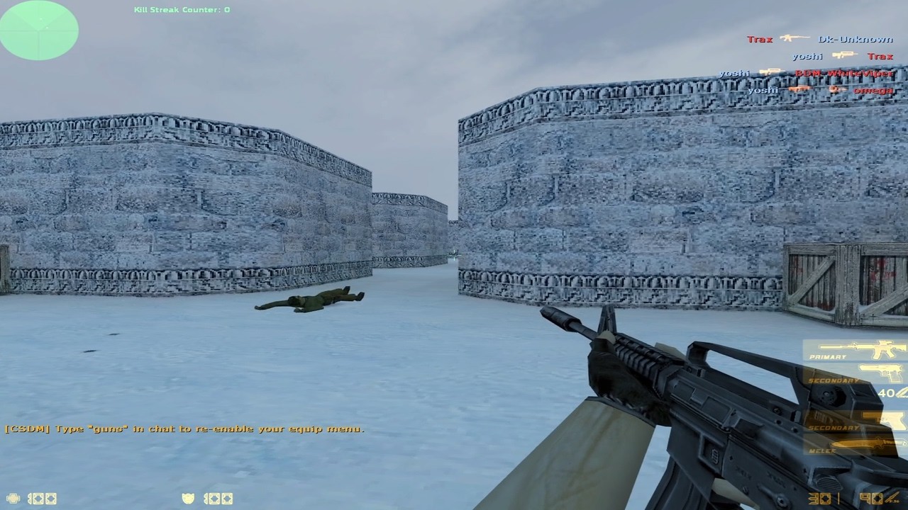 Counter-Strike 1.6 in 2025 fy_snow PC Gameplay Deathmatch (No Commentary)