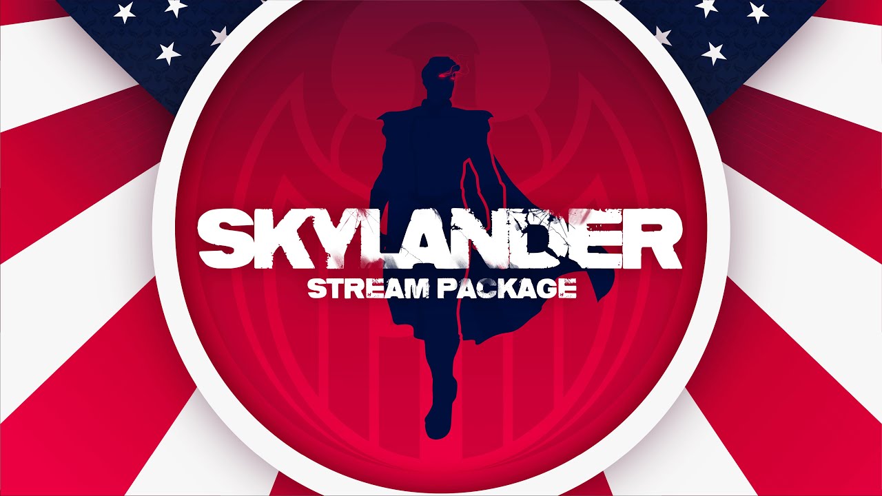 Animated Stream Overlay Package Skylander | Stream Designz