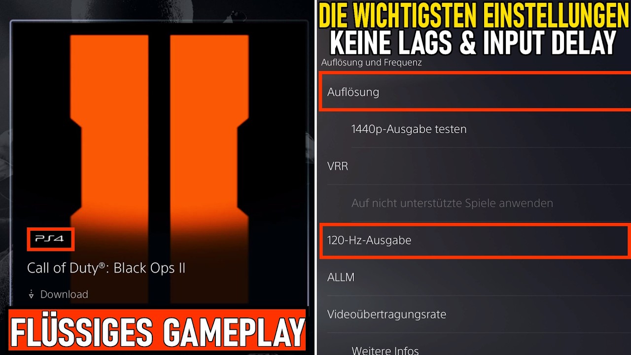 KEINE LAGS & CONTROLLER INPUT DELAY ENTFERNEN in BLACK OPS 2 AUF DER PS5 (Bo2 No lags Deutsch)