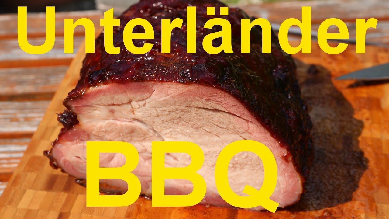 Eingelegter Schweinenacken vom Smoker Unterländer BBQ 82