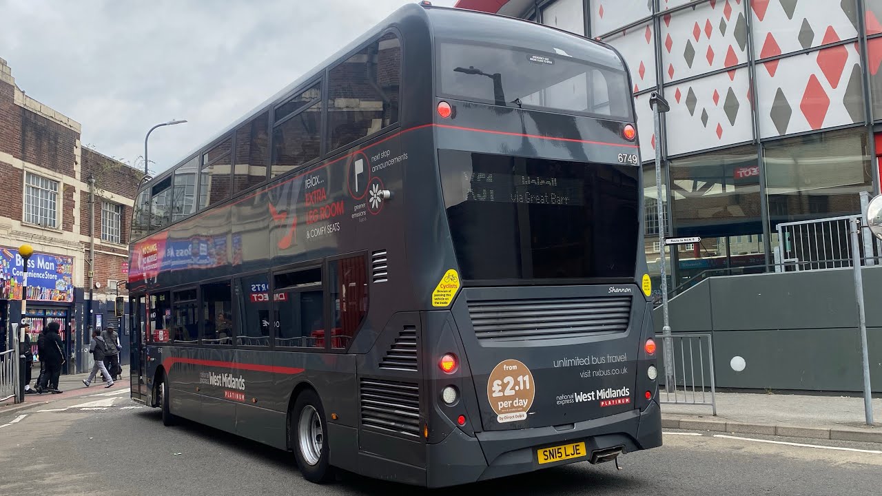 *Nice ZF!* NXWM 6749 SN15 LJE Alexander Dennis Enviro 400 MMC (E40D) X51 to Walsall
