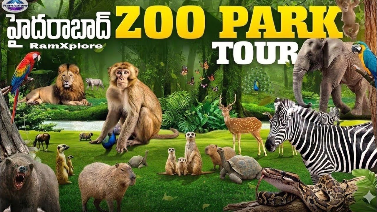 Hyderabad Zoo Park Full Tour || Nehru Zoological | హైదరాబాద్ జంతు ప్రదర్శనశాల  