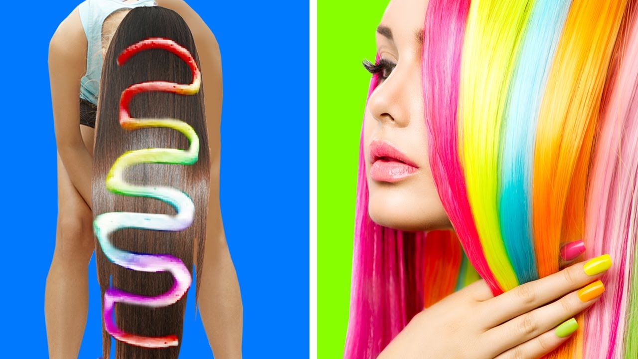 34 BUNTE HAAR-HACKS