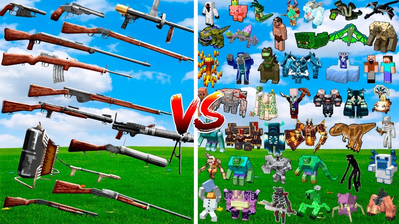 What TaCZ Apocalypse Gun can Defeat the Most Minecraft Bosses in a Row?