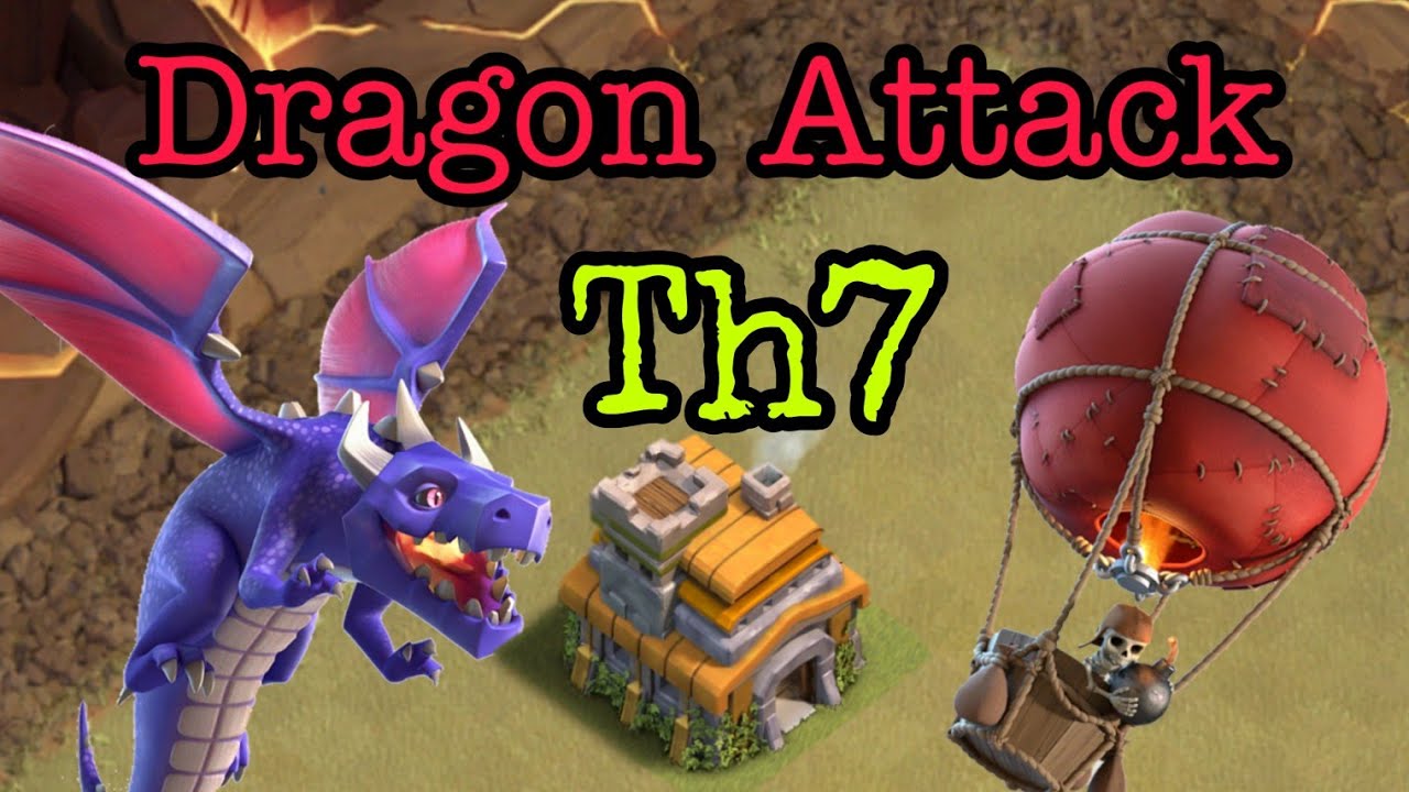 Th7 Dragon Balloon attack strategy, All time 3 STARS.