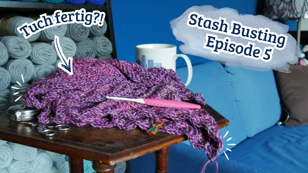 Neuer Stricktreff? Relieftuch & Ärmel auf der Zielgeraden! • Stash-Abbau 2026 Episode 5 • StrickVlog