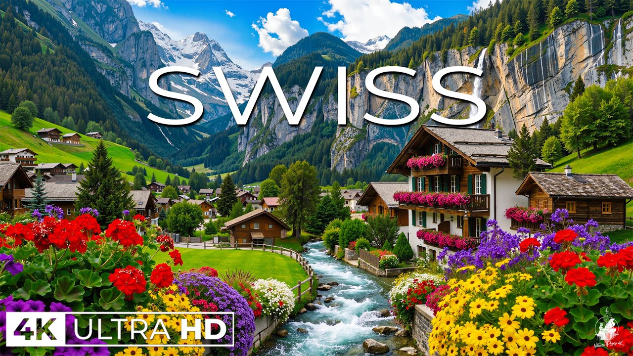 Switzerland 4K 🇨🇭 | Alpine Paradise, Turquoise Lakes & Scenic Mountain Villages