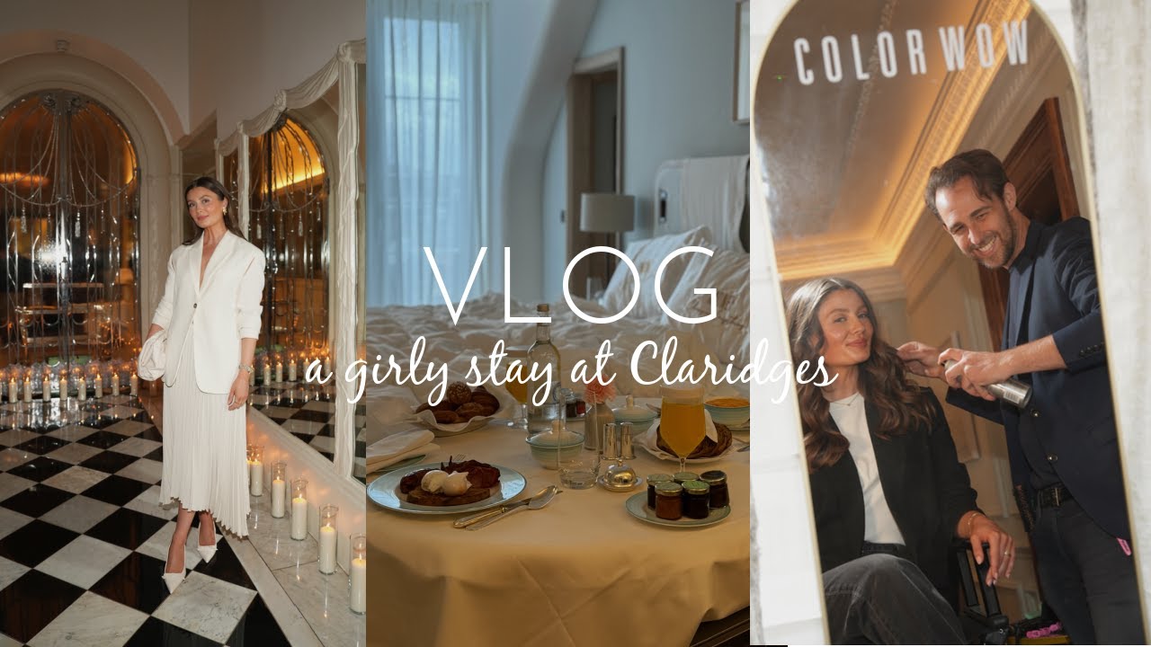 VLOG | AN OVERNIGHT STAY AT CLARIDGES | Amy Beth