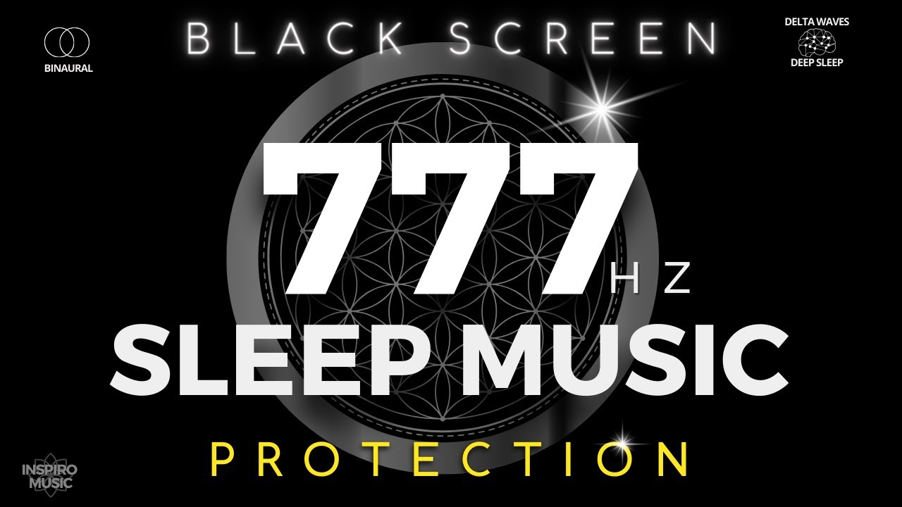 BLACK SCREEN SLEEP MUSIC | Spiritual Protection Frequency | protection, wealth, Healing