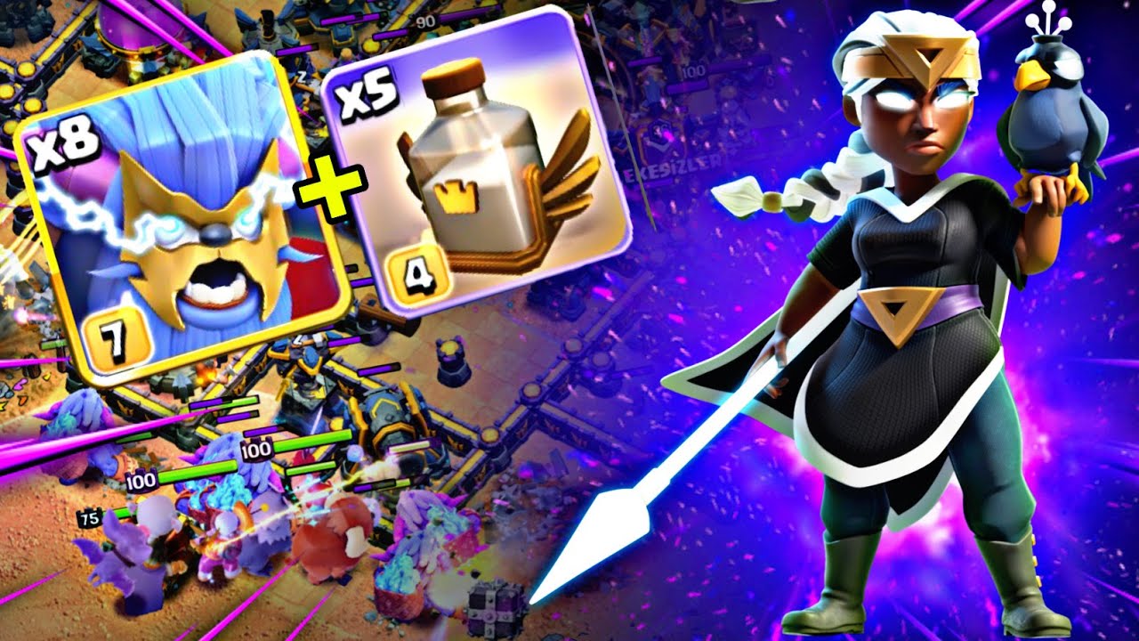 The Ultimate Super Yeti (Electro Mite) with Revive Spell: Clash of Clan's is in Danger #clashofclans