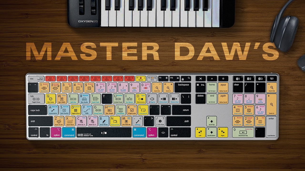 Introducing Editors Keys Wireless Backlit Keyboards for Pro Tools, Logic Pro & Ableton Live!