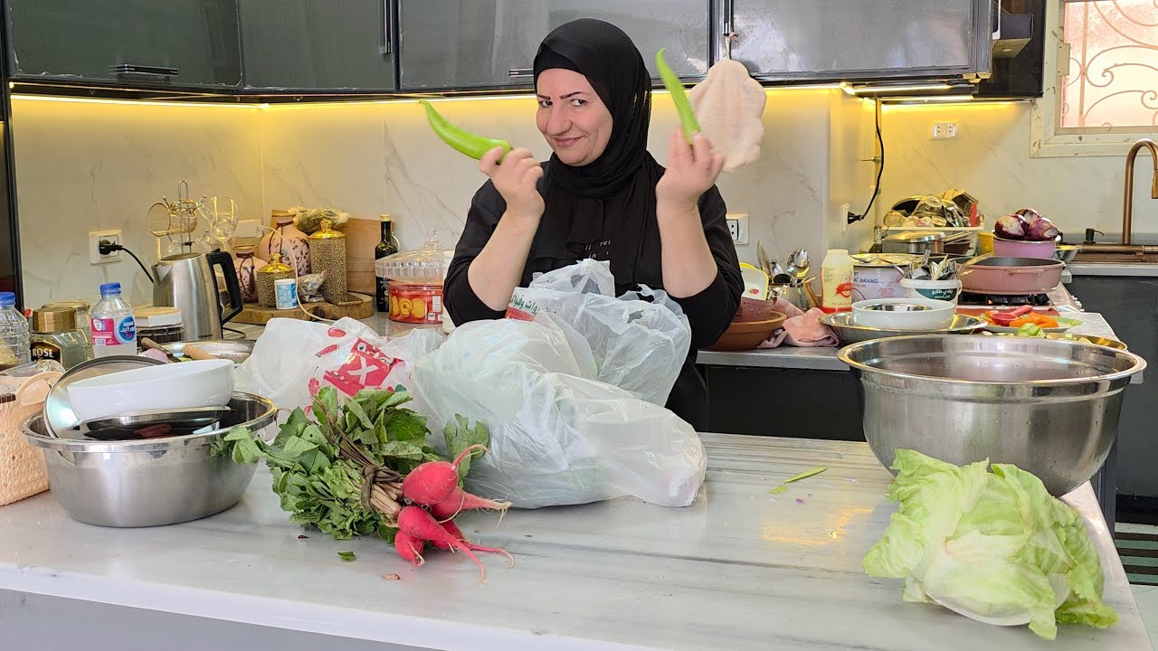 تعالو نفطر بيبي اية و حفيدي فطار فلاحي من البلد😍بث مباشر