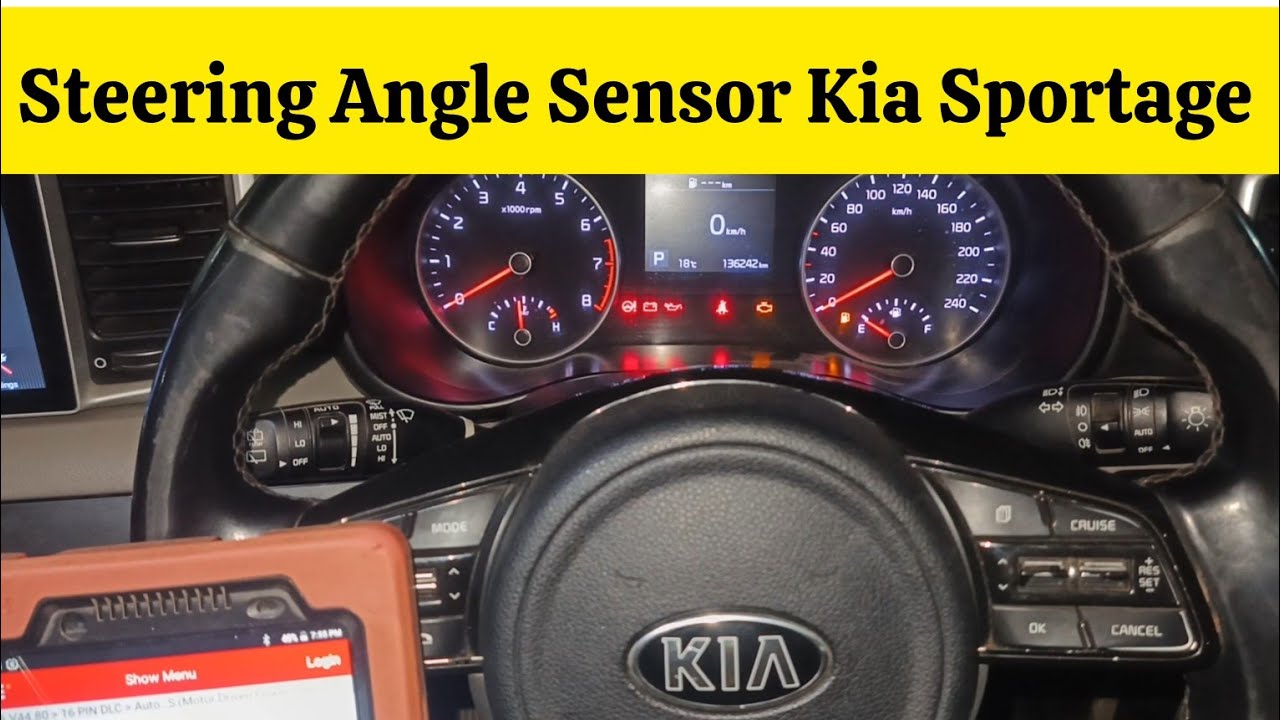 Kia Sportage Steering Angle Sensor Calibration & Steering Air Bag Open And Close