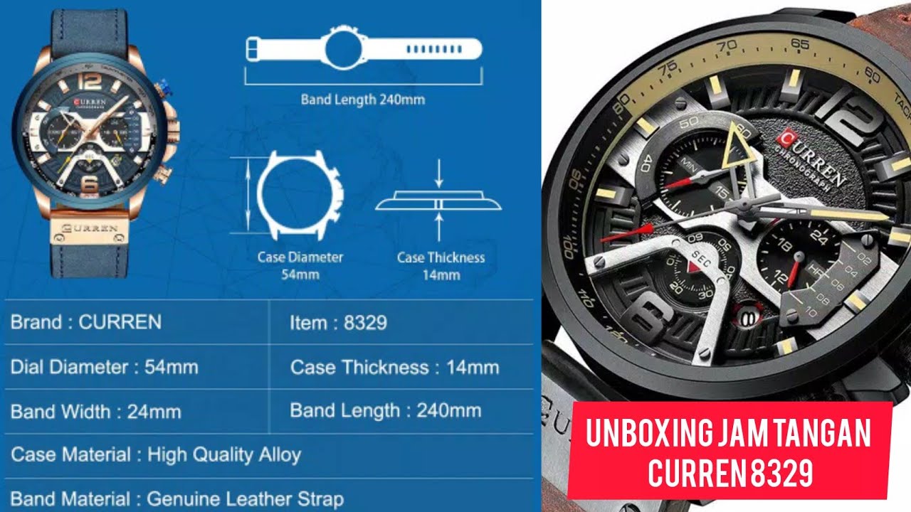 Jam Tangan CURREN 8329 Chrono murah cuma 200 ribuan