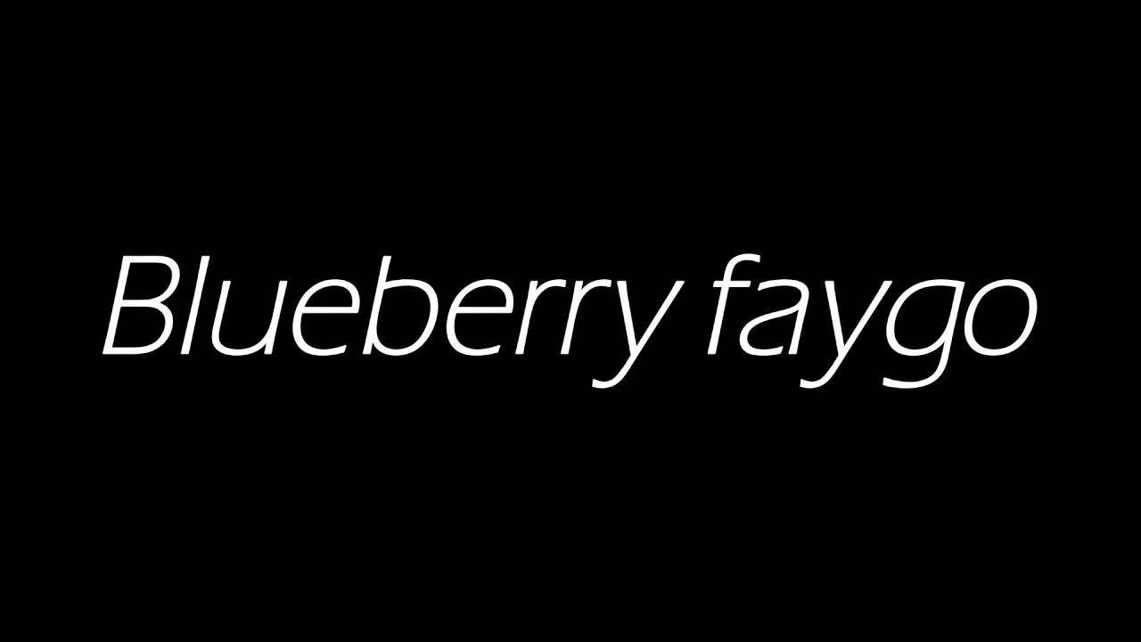 Blueberry Faygo 🍇