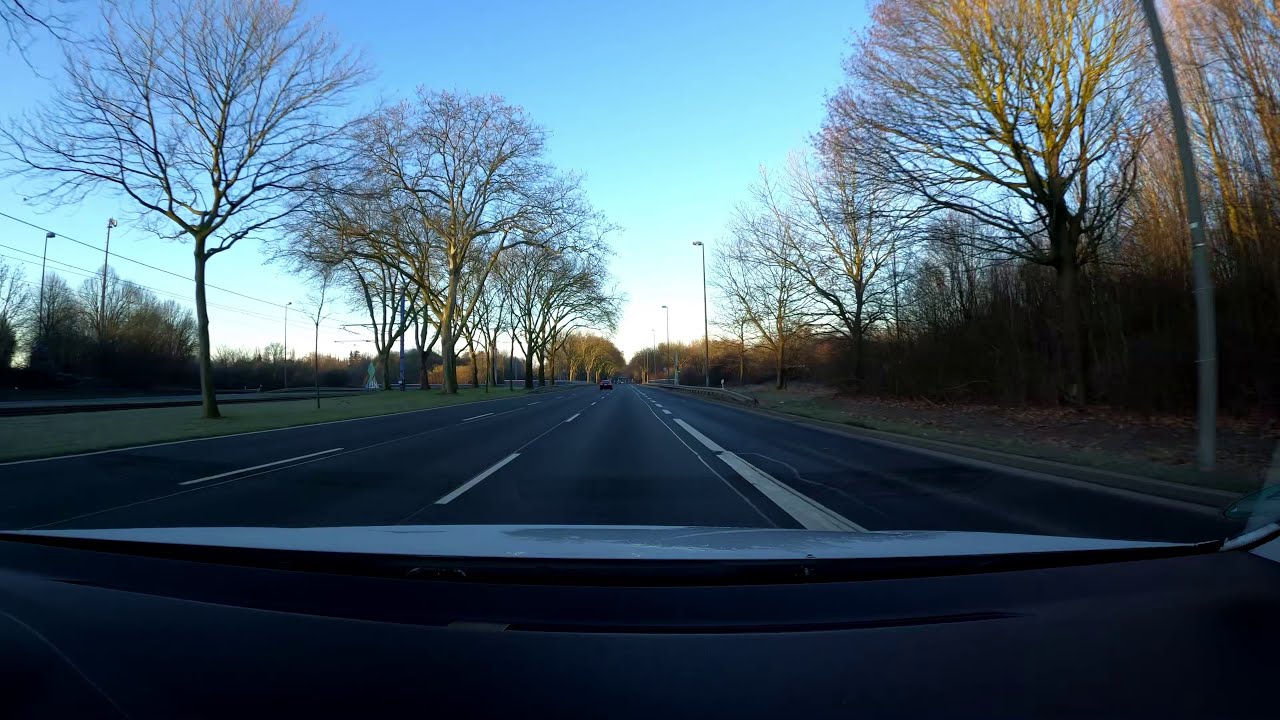 Fahrt auf der B1 durch Dortmund