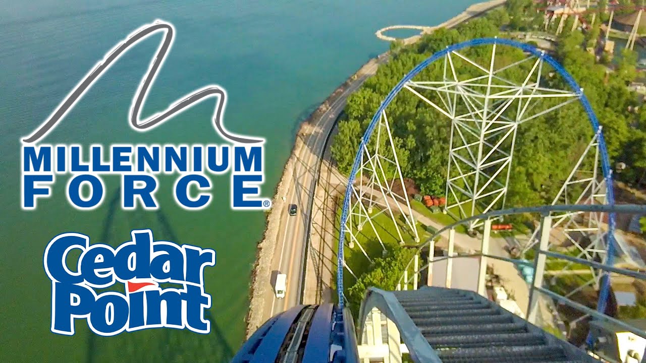 2019 Millennium Force Roller Coaster On Ride Front and Back HD POV Cedar Point